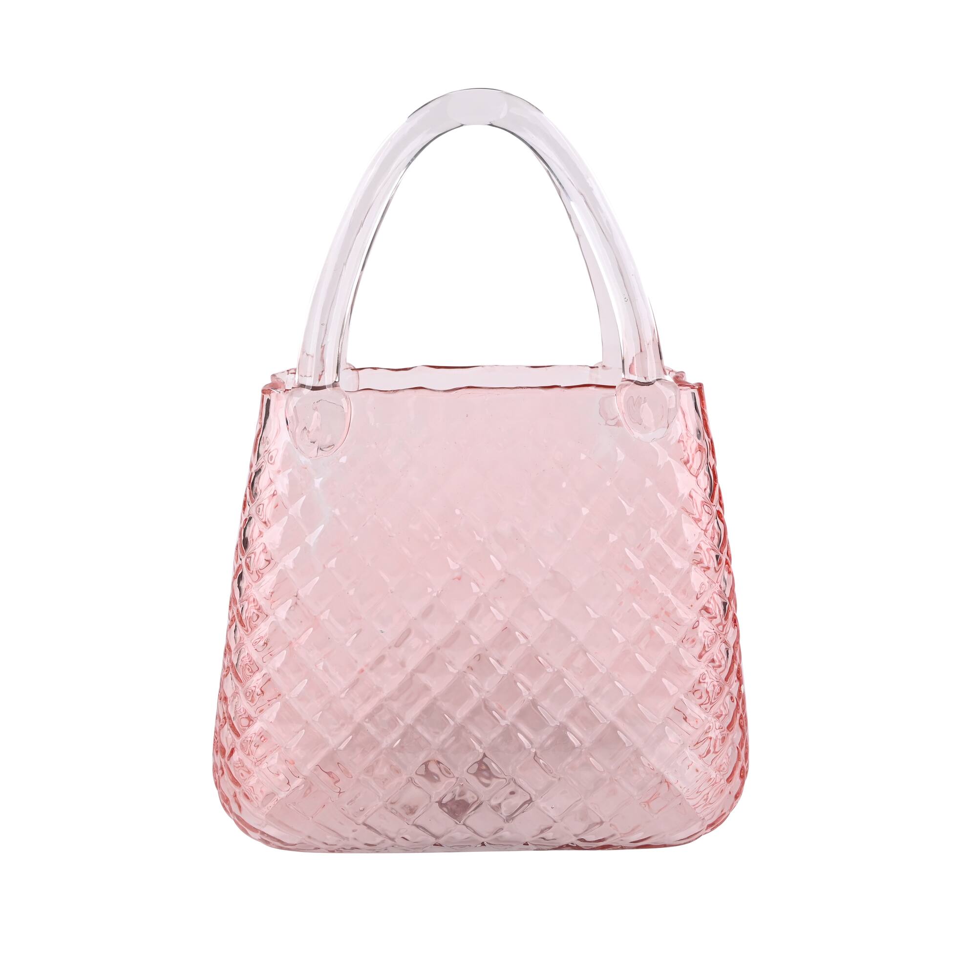 Pink Handbag Glass Vase by Ashland®